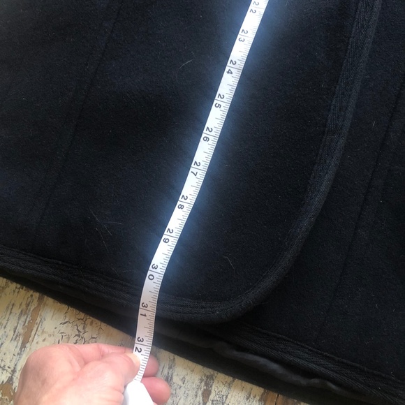 WILFRED Aritzia BORDA Belt Coat Black Italian Virgin Wool & Cashmere XS EUC - Picture 11 of 14